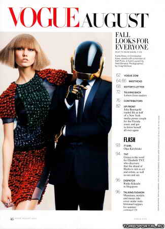 Daft Punk - Fashion scans remastered - Karlie Kloss vogue usa