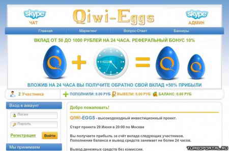 ������ �������� qiwi-eggs